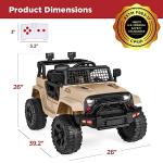 12V Kids Ride On Truck with Remote Control