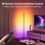 LuckyStyle Smart RGB Corner Floor Lamp with Remote