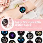 Blintok Waterproof Smart Watch Fitness Tracker - Pink