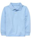 Children's Place Boys Long Sleeve Polo Shirt, Large