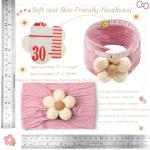 CÉLLOT 5 Pack Soft Baby Flower Headbands