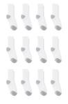 Hanes Boys Double Tough Cushioned Crew Socks 12-Pack