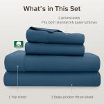 Peacock Blue Queen Sheet Set, 400 TC Cotton