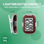 3D Step Counter Pedometer with Clip & Lanyard