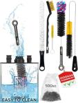 Hookah Cleaning Kit - 5 Brushes & 500 Stainless Steel Cleaning Beads - Premium Hookah Accessories for Shisha Cleaning