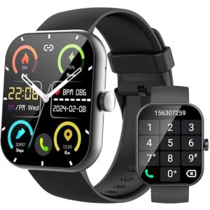 1.96" Smartwatch with Call Function and Fitness Tracker