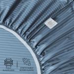 Luxury Cotton Queen Bed Sheet Set - Blue