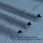 Luxury Cotton Queen Bed Sheet Set - Blue