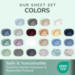 Luxury Cotton Queen Bed Sheet Set - Blue