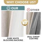 H.VERSAILTEX 100% Blackout Curtains - 84 Inch Panels