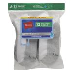 Hanes Boys Extra Durable White Ankle Socks, 12 Pack