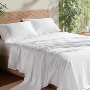 Cooling Queen Sheet Set, Bamboo Breathable Bedding