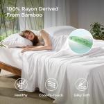 Cooling Queen Sheet Set, Bamboo Breathable Bedding