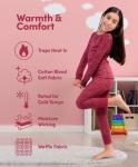 Fruit of the Loom Girls Thermal Waffle Underwear Set