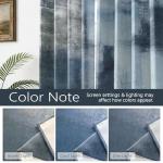 Dusty Blue Geometric Curtains - 2 Panel Set