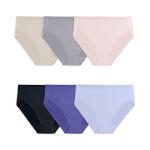 Fruit Of The Loom Women's Lightweight Microfiber Briefs 6-Pack