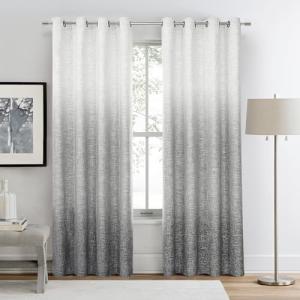 Blackout Curtain Panels 84 Inch with Ombre Design