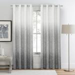 Blackout Curtain Panels 84 Inch with Ombre Design