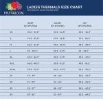 Fruit of the Loom Women's Thermal Bottoms, 3X Black