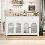 Large Farmhouse Buffet Cabinet with Storage Solutions