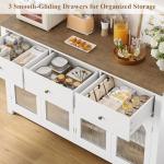 Large Farmhouse Buffet Cabinet with Storage Solutions