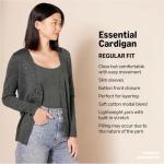 Amazon Essentials Women's Black V-Neck Cardigan