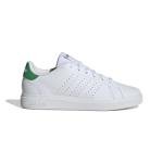 adidas Unisex-Kids Advantage Base 2.0, White/White/Green, 3.5
