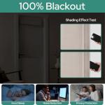 Linen Blackout French Door Curtains - 26 x 40 Inch