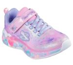 SKECHERS Girls Eternal Heart Lights Sneakers, Pink