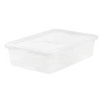 IRIS USA 10-Pack Clear Storage Bins with Lids