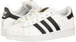 adidas Superstar Kids Sneakers, White/Black, Size 6