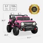 Kids 24V Electric Ride On Car Truck - Pink
