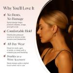 Kitsch Spiral Hair Ties - 8pc Set for Women