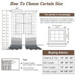 Ivory Sheer Curtains Set of 2, 96 Inch