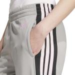 adidas Women's Grey/Black 3-Stripes Track Pants