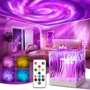 Colorful Flower Lamp with Planetarium Projector Lights