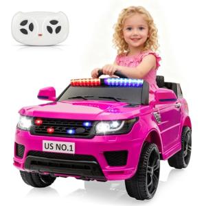 Kids Electric Police Car with Remote Control