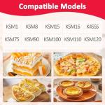 Flex Edge Beater for KitchenAid 4.5/5 Qt Tilt-Head Stand Mixer – Auto-Scrape Silicone Paddle, Dishwasher Safe, Flexible Silicone Edges Bowl Scraper For Kitchen Aid Accessories and Attachments (Grey)