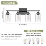 Unicozin Modern 4-Light Vanity Light Fixture