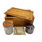 Kashmir Bamboo Lockable Storage Box and Jar