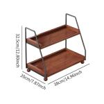 Yajuyi Rustic 2-Layer Cup Riser Stand
