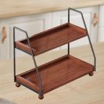 Yajuyi Rustic 2-Layer Cup Riser Stand