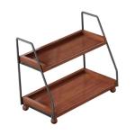 Yajuyi Rustic 2-Layer Cup Riser Stand