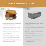 Kashmir Bamboo Lockable Storage Box and Jar
