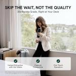 OutIn Nano Portable Electric Espresso Machine, Travel Coffee Maker for Camping, Car Coffee Maker Self-Heating with USB-C, With Ground Coffee & NS Capsule for RV, Hiking, Office