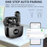 Bluetooth Wireless Earbuds with Noise Cancelling Mics