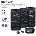 TOZO Noise Cancelling Wireless Earbuds with 59H Playtime