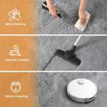 Zentavio Soft Fluffy Grey Area Rug 4x6