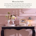 MACKENZIE-CHILDS Rosy Meadow Tall Ceramic Vase