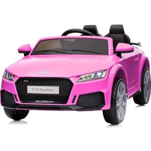 Audi TTRS 12V Pink Electric Kids Ride-On Car